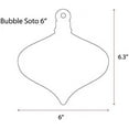 thumbnail image 2 of 25 Units Acrylic Christmas Ornaments Bubble Soto 1/8" Thick - Clear or Solid Color - (Size 6") Made in USA, 2 of 5