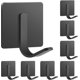 thumbnail image 1 of Hooks Self Adhesive Hooks 8 Packs Heavy Duty Wall Hook Shower Towel Hooks for Bathrooms Sticky Hooks for Hanging Stainless, 1 of 5