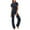 Navy, variant on Bovxnpu Summer Casual Outfits For Women, 2 Piece Lounge Sets, Solid Color Round Neck Short Sleeved Top With Bandage Elastic Waistband Long Pants Casual Sports Suit XL