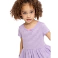 thumbnail image 3 of Disney Classics Marie Toddler Girl Short Sleeve Striped Dress with Graphic Pockets, Sizes 12M-5T, 3 of 8