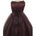 thumbnail image 3 of Rosebud Flower Bow Ribbons Little Girl Flower Girls Dresses Sage 4, 3 of 3