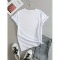 thumbnail image 2 of Happy Easter" Graphic Tee - Soft & Comfy Polyester, Casual Round Neck Short Sleeve T-Shirt with Colorful Easter Eggs & Bunny Design, Machine Washable for Summer Wear, Cute T Shirts Tee For Adult, Men,, 2 of 8