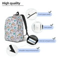 thumbnail image 5 of Daiia Unicorn DoingYoga Vintage Canvas Backpack for Men and Women ,Hiking Backpack,Travel Laptop Bag for School,Large Capacity Backpack, 5 of 8