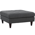 thumbnail image 1 of Modway Empress Mid-Century Modern Upholstered Fabric Ottoman In Wheatgrass, 1 of 4