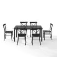 thumbnail image 5 of Crosley Furniture Astrid 7-piece Modern Metal Outdoor Dining Set in Black, 5 of 12