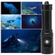 thumbnail image 3 of Luz de buceo Luz de buceo compacta súper brillante con 3 modos, linterna sumergible impermeable Ipx8, para buceo submarino de 80 m, pesca, (negro), 3 of 3