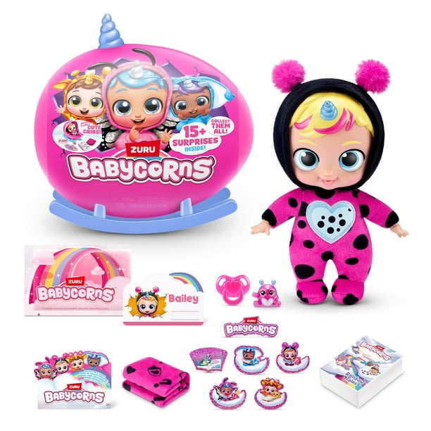 Babycorns Serie 1 Pequeña (Bailey) de ZURU Babydolls Mágicos, Sorpresa, Unboxing, Historia, Niñas, Muñeca