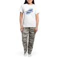 thumbnail image 4 of CafePress - MOTHER OF THE BRIDE Women's Light Pajamas - Women's Short Sleeve Print T-Shirt and Pants Light Cotton Pajama Set, 4 of 7