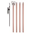 thumbnail image 1 of maskred Camping Light Stand Set Removable Solid Color Outdoor Fishing Backpacking Lantern Hanging Fix Post Pole with Ground Pegs Gold, 1 of 6