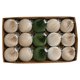 thumbnail image 3 of Decoración colgante para árbol de Navidad Wdftyju 15 Uds bolas navideñas terciopelo 8cm verde, 3 of 8