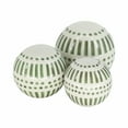 thumbnail image 3 of Sagebrook Home Set of 3 6/5/4" Orbs, Green, 3 of 7
