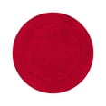 thumbnail image 4 of HOME WEAVERS Waterford Collection Cotton Round Bath Rug, 22" Round, Red, 4 of 9