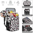 thumbnail image 5 of Travel Cooler Bag - White and Pink Of Leopard Print Camping Beer Cooler Backpack with Bottle Opener- Waterproof Insulated Picnic Backpacks - Cooler Bag for Beach, 5 of 6