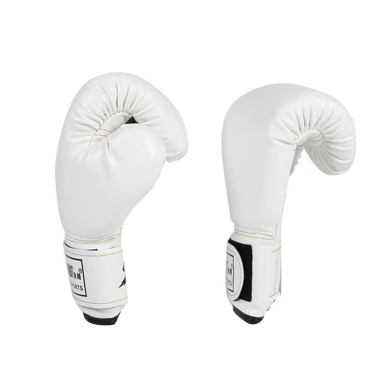 TITLE GLOVES LEATHER KO-VERT HOOK AND LOOP WHITE – MSM FIGHT SHOP