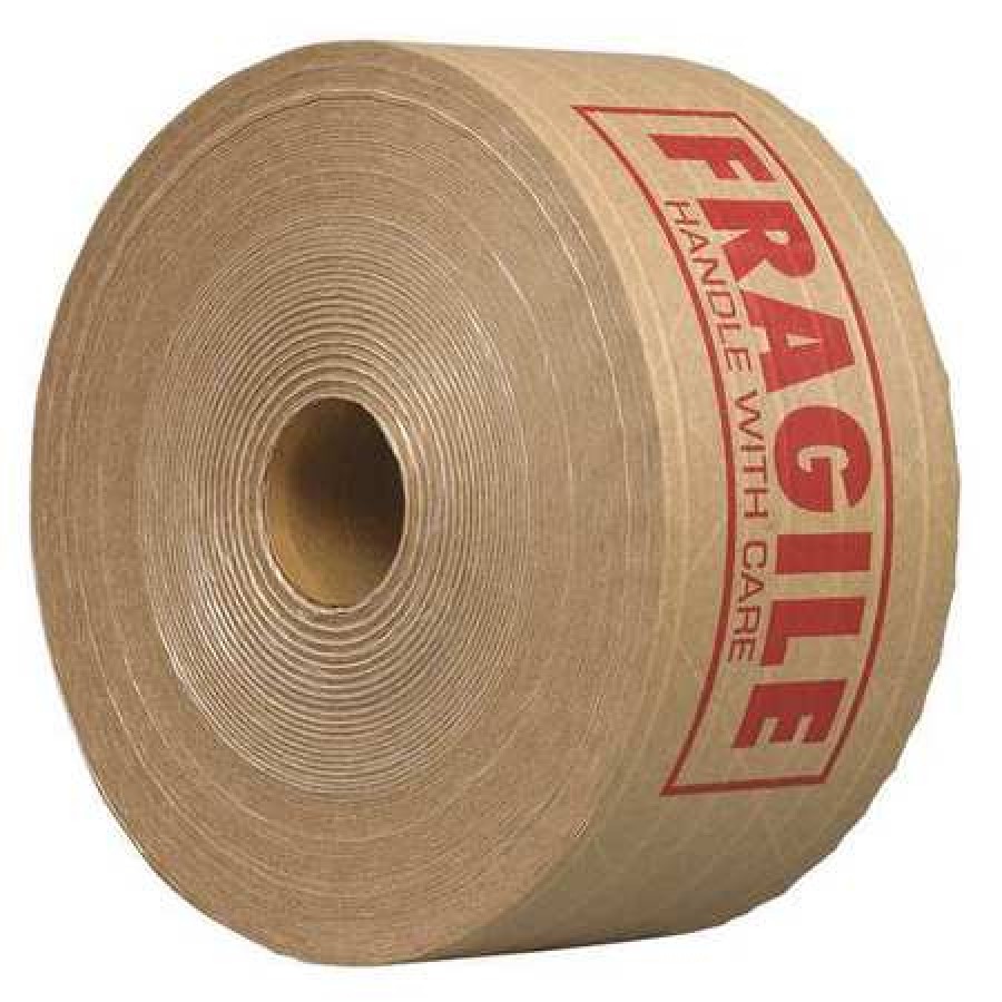 TAPECASE 15C805 Carton Tape,Paper,Brown/Red,3Inx450Ft