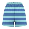 thumbnail image 5 of WRKEKC Womens Summer Shorts Print Stretch Gradient Print Button Strip Shorts with Fashion Style for Women, 5 of 5