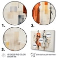 thumbnail image 3 of Designart "Elegance of Chic Fashion Girls in Orange" Inspirational Framed Wall Art - Glam Orange Fashion Hallway Framed Wall Art Decor, 3 of 6