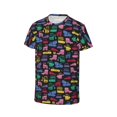 thumbnail image 3 of Fuzoiu Colorful Excavator Print Boys' Casual T-Shirt,Crewneck Undershirts,Boys Athletic Shirt,Short Sleeve T-Shirts for Outdoor Play, 3 of 7