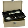ICONEX, ICX94190023, SecurIT Lock N' Latch Steel Cash Box, Sand