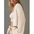 thumbnail image 5 of Sherrylily Summer Women Cropped Sweaters Kimonos Boho Lightweight Open Front Knit Cardigan, 5 of 7