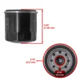 thumbnail image 2 of 3 Pack Oil Filter for Yamaha YFM450 Grizzly Auto Eps YXR450 Rhino Auto 4X4 Atv, 2 of 5