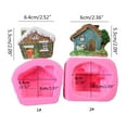 thumbnail image 3 of 3D Christmas House Candle Mold Silicone Molds for Candle Making Soap Mould, 3 of 8