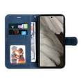 thumbnail image 6 of SaniMore Wallet Case for Google Pixel 7A [RFID Blocking], PU Leather Cash & Card Slots Folio Magnetic Stand Cover with Kickstand + Wrist Strap TPU Shockproof Interior Cover, Blue, 6 of 9