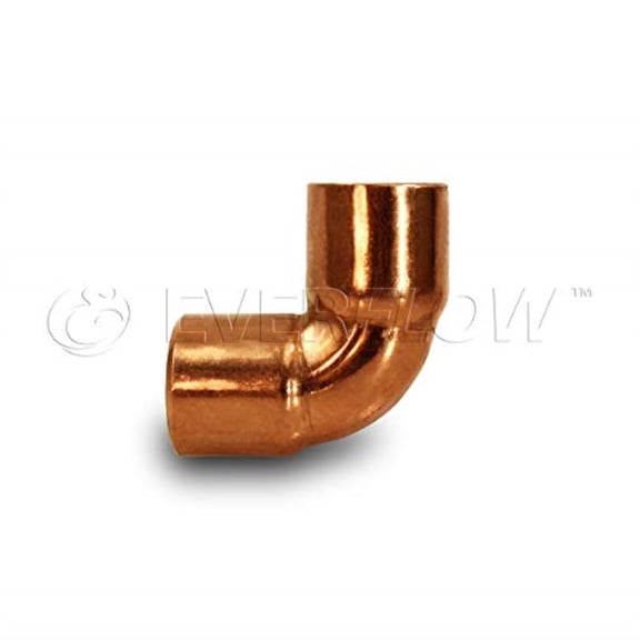 Everflow CCLN0200 90 Degree Short radius elbow fitting 2 Copper