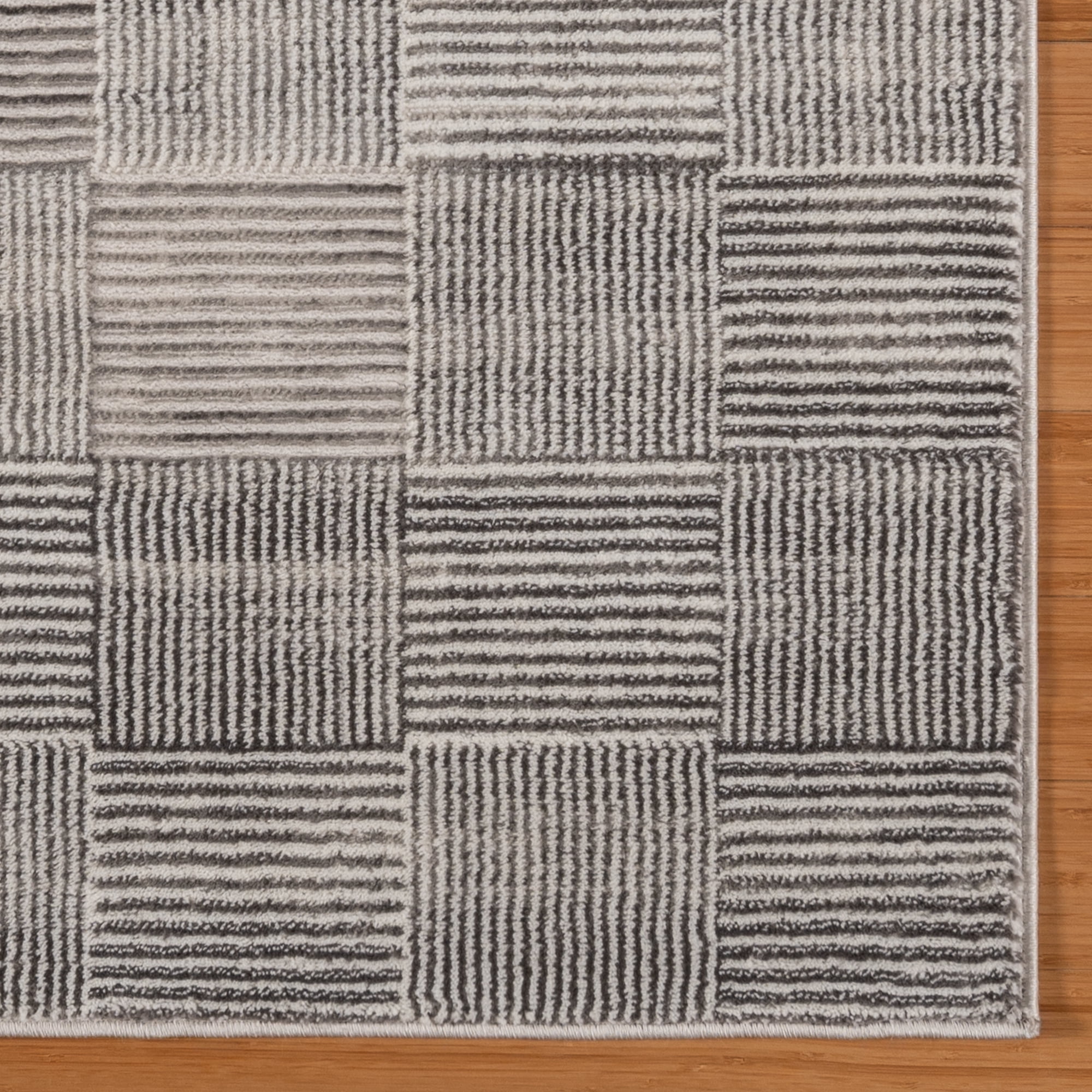 Gertmenian Bloom Lyla Modern Checkered Gray Area Rug, 8x10