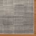 thumbnail image 3 of Gertmenian Bloom Lyla Modern Checkered Gray Area Rug, 6x9, 3 of 7