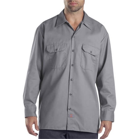 Dickies Big and Tall Men's Long Sleeve Twill Work Shirt - Walmart.com