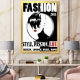 thumbnail image 3 of Designart 'Style Passion Life Fashion Woman III' Vintage Framed Art Print, 3 of 4