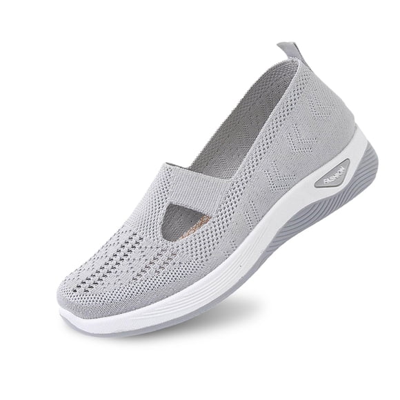 Women's Casual On Shoes Comfortable Breathable Mesh Flat Walking Sneakers for Everyday Wear