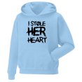 thumbnail image 1 of Festive Valentine's Couples Matching Hoodie Set Cozy Pullover Sweatshirt Holiday Outfit for Him, 1 of 2
