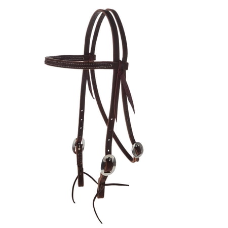 Nrs (M) Chocolate Roughout Straight Browband