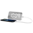 thumbnail image 2 of Timex Réveil avec Grand Écran LED, Chargement USB et Pile de Secours, Blanc - T1320W, 2 of 5