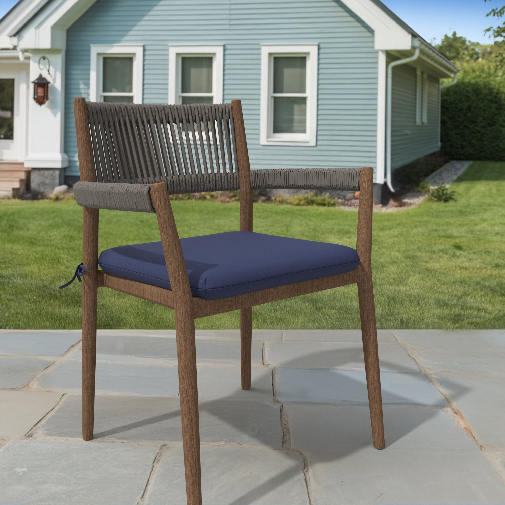 Covers & all CoverRite Square Dining Chair Cushions 3" Foam Tear and UV Resistant Outdoor chairs