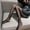Black, variant on Fun Silk Stockings Small G Letter Double gg Lace Women's Bottoming Hollow-out Fishnet Stockings Pantyhose