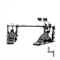 Vaisoeny Double Bass Drum Pedal, Double Chain Double Bass Pedal, Double Kick Pedal for Bass Drum,Drum Set Kit and Electronic Drums (V-ST13)