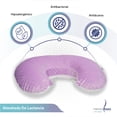 thumbnail image 2 of Almohada para Alimentar Bebé Memory Foam Almohada Lactancia Lila, 2 of 8
