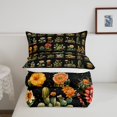 thumbnail image 3 of Boho Floral Cactus Queen Bedding Set,Green Plant Botanical Flower Comforter Set,Colorful Flowers Succulent Quilt Bed Set Watercolor Bed Comforter Set 3Pcs, 3 of 5