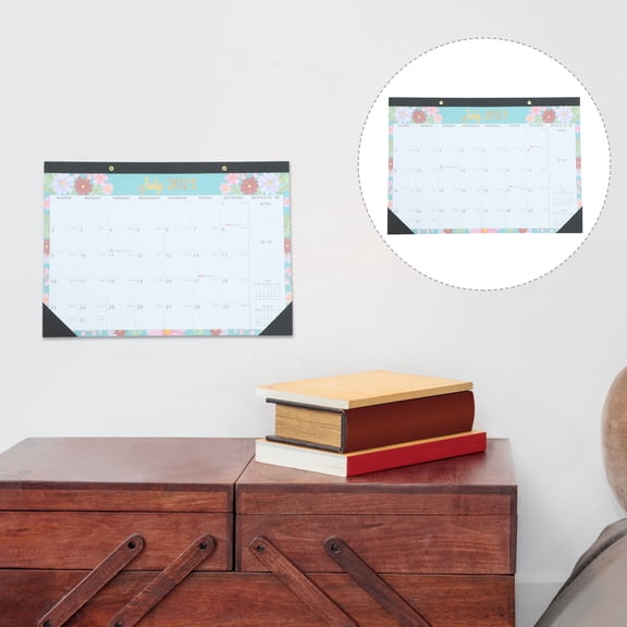 ELAYARD Multi Colored Hanging Wall Calendar Paper Monthly Planner for Home and Office Use 2024 12x12 Inches