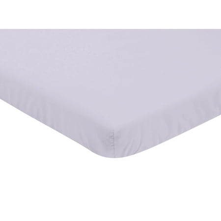 UPC: 0846480067153 | Watercolor Floral Lavender Mini Fitted Crib Sheet by Sweet Jojo Designs
