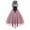 Pink, variant on Fesfesfes Women Dress Gothic Style Round Neck Banquet Festival Off Shoulder Sleeveless Dress Lace Chiffon Dress