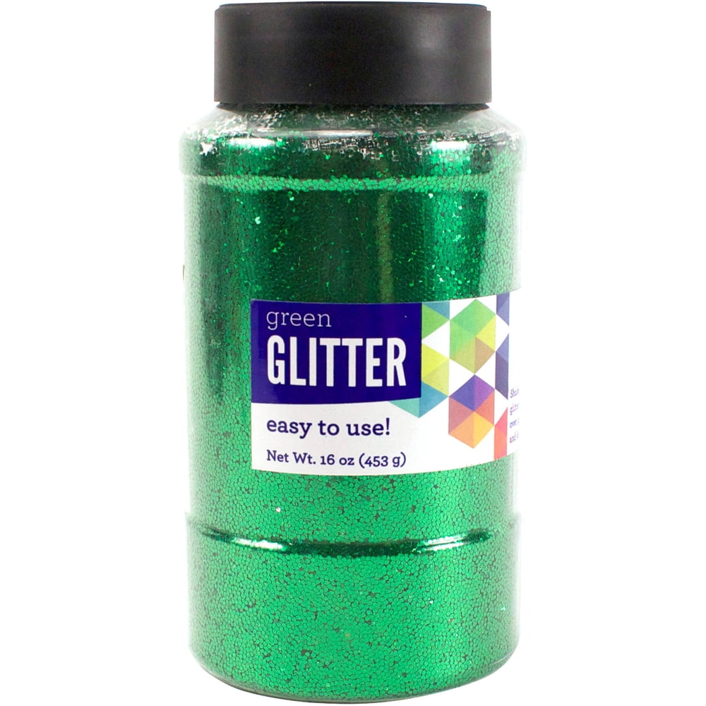 Horizon Group USA Green Glitter Paint, 16 Oz., 1 Each