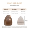 thumbnail image 6 of NEATS Triangle Silicone Adhesive Nipple Covers - 1 Pair (Mocha) - L/XL, 6 of 9