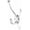 Polished Chrome, variant on khtumeware 5 Pack Adare Double Prong Decorative Modern Decor Wall Hook | Polished Chrome Hook for Coats, Hats, Backpacks, Bags | Hooks for Bathroom, Bedroom, Closet, Entryway, Laundry Room, Office