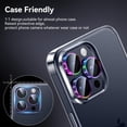 thumbnail image 6 of Fostbeen for iPhone 15 Pro/iPhone 15 Pro Max Camera Lens Protector,[Keep Original Shooting] Shatterproof 9H Tempered Glass Camera Screen Protector Metal Ring Cover Film Accessories,Colorful, 6 of 6