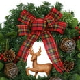 thumbnail image 2 of 24" Christmas Wreath with Deer in Multi Color, 2 of 10