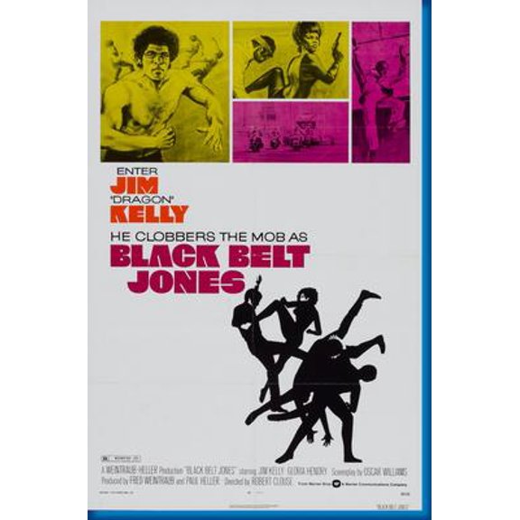 Black Belt Jones Movie Poster 16in x 24in 16x24 Multi-Color Square Adults Western Graphic